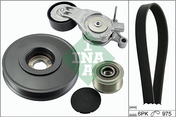INA 529006510 V-Ribbed Belt Set