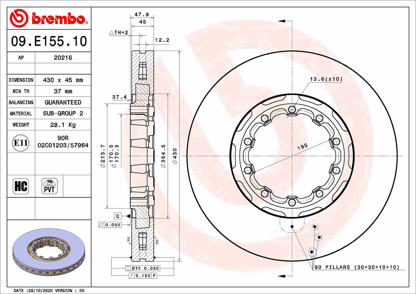 BBP 15364CARLSON Disc Brake Caliper Repair Kit