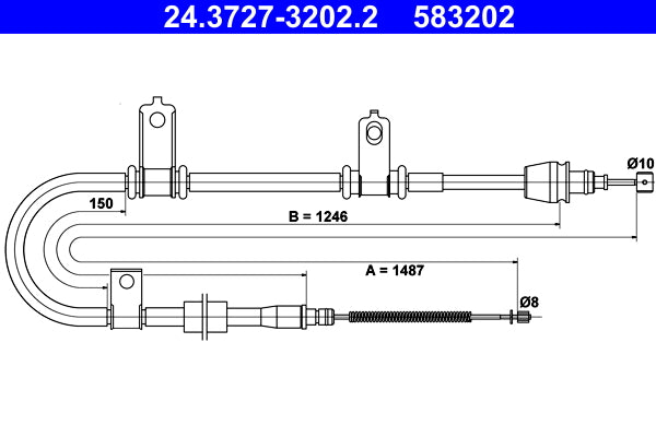 FEBI BILSTEIN FE18116 Parking Brake Cable Pull