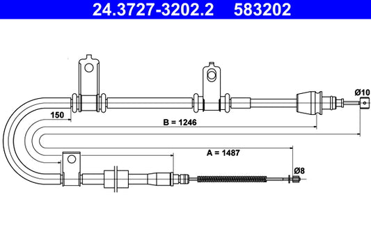 FEBI BILSTEIN FE18116 Parking Brake Cable Pull
