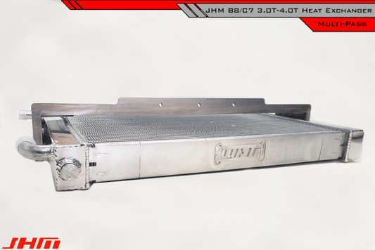 JHM JHM-PMPHXQ7-SILVER Heat Exchanger Kit (SILVER CORE) Bolt-On Performance Multi-Pass (JHM) for 4L Audi Q7 3.0T