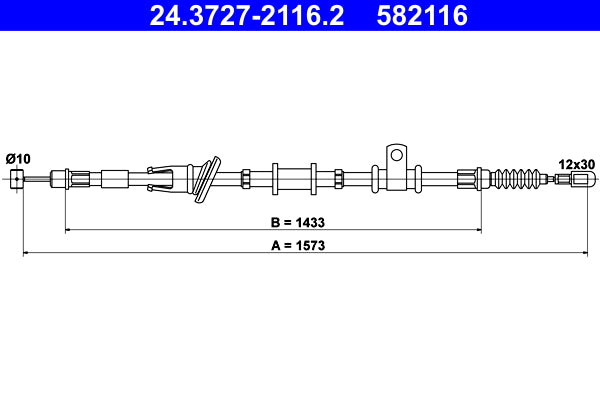 BOSCH 1987482242 Parking Brake Cable Pull