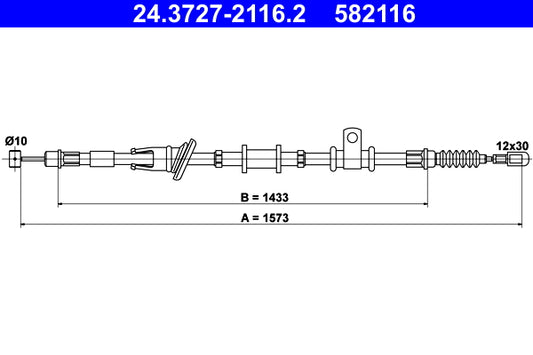 BOSCH 1987482242 Parking Brake Cable Pull