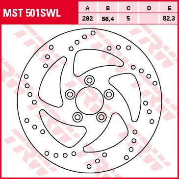 TRW MOTO MST501SWL Brake Disc