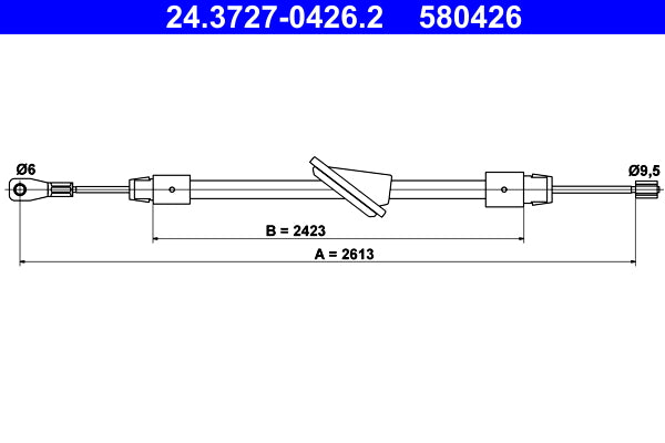 BOSCH 1987482514 Parking Brake Cable Pull