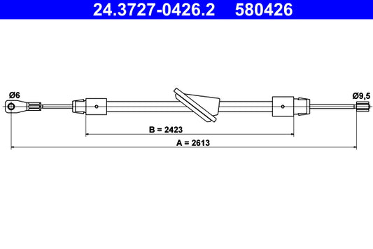 BOSCH 1987482514 Parking Brake Cable Pull