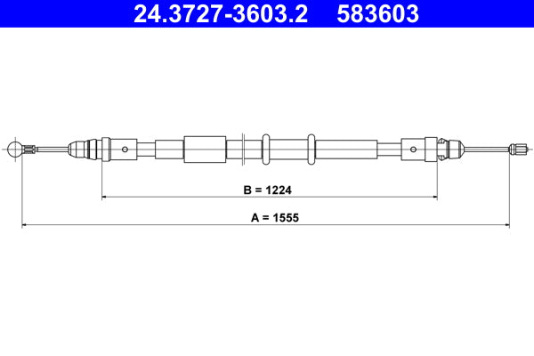 BOSCH 1987482639 Parking Brake Cable Pull