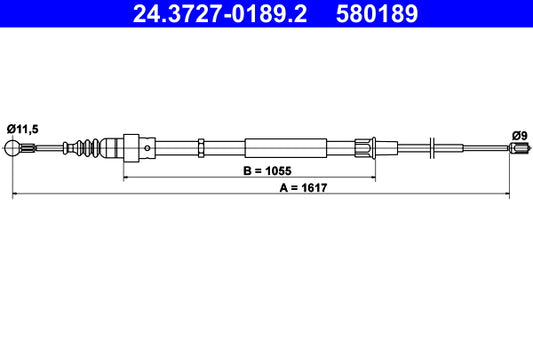 BOSCH 1987482028 Parking Brake Cable Pull