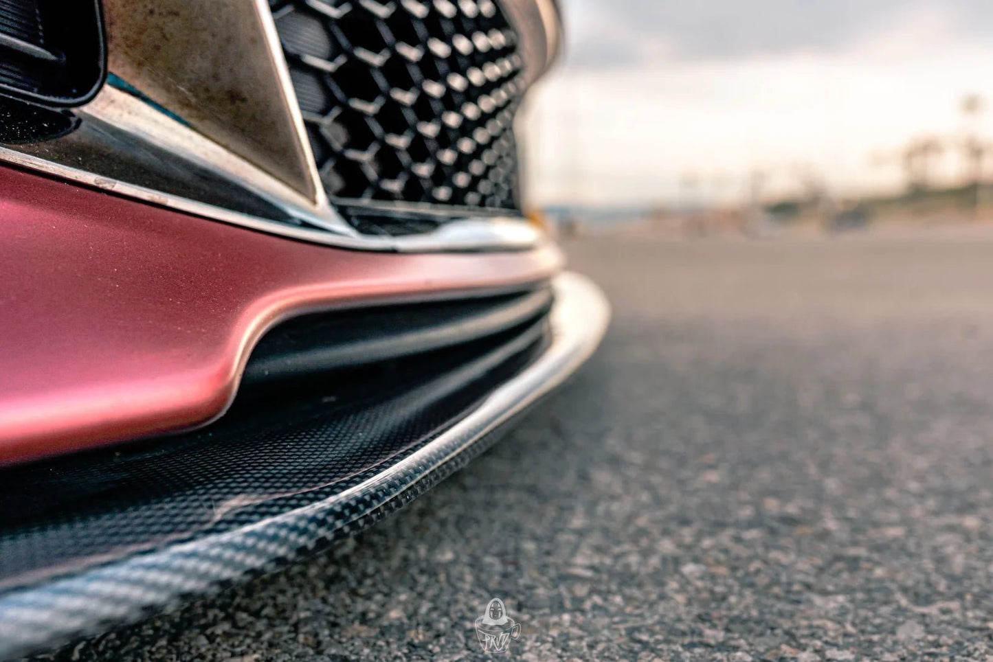 Adro A12A30-1201 KIA STINGER CARBON FIBRE FRONT LIP V1 (2018+)