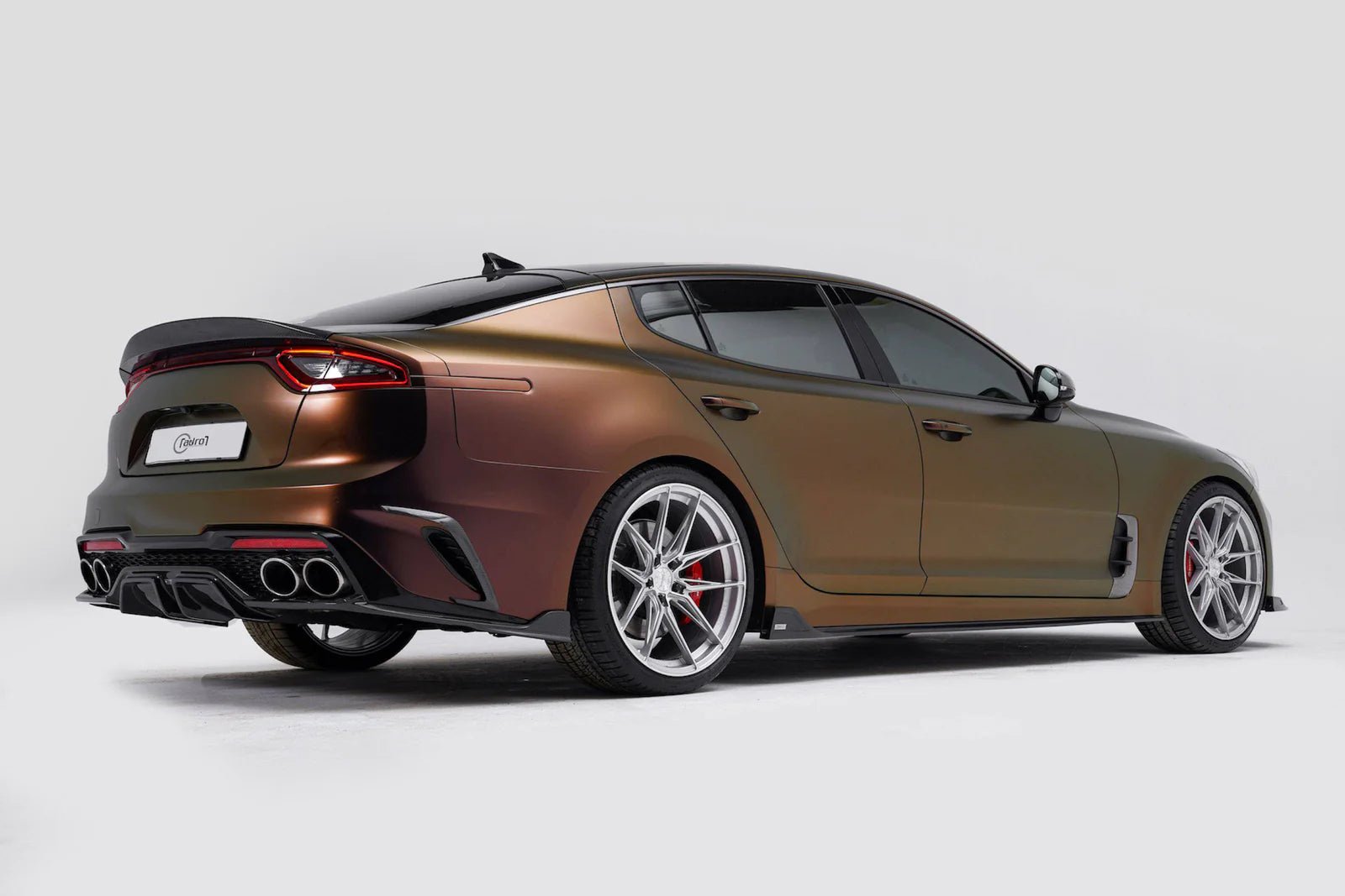 Adro A12A30-1303 KIA STINGER CARBON FIBRE MEISTER REAR DIFFUSER V3 (2018+)