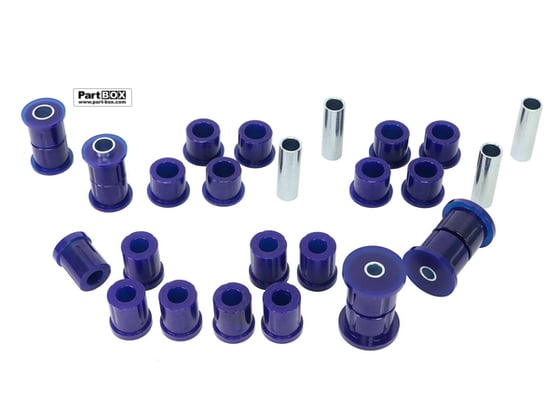 SuperPro KIT062K Front & Rear Leaf Spring Bushing Kit for Daihatsu Rocky / Fourtrak F70 - F80 (1984 - 1993)