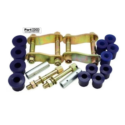 SuperPro KIT083SK Rear Axle Leaf Spring - Bushing and Greaseable Shackle/Pin Kit Mitsubishi Triton 1996-2006