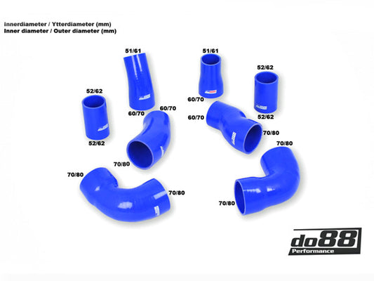 DO88 KIT190 Audi RS6 C5 2002-2004 Turbo Pressure Hoses
