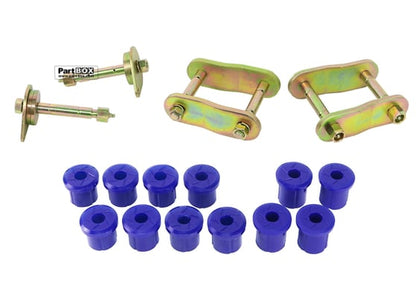 SuperPro KIT193SK Toyota Land Cruiser 2007-ON Rear Leaf Spring - Bushing and Greaseable Shackle/Pin Kit