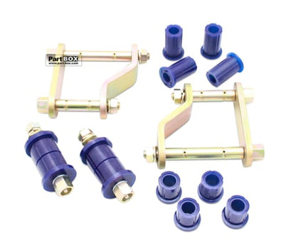 SuperPro KIT246SK Greasable Rear Shackle & Mount Bushing Kit for Holden Colorado RG / Isuzu D"Max (2012+)