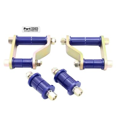 SuperPro KIT246SK Greasable Rear Shackle & Mount Bushing Kit for Holden Colorado RG / Isuzu D"Max (2012+)