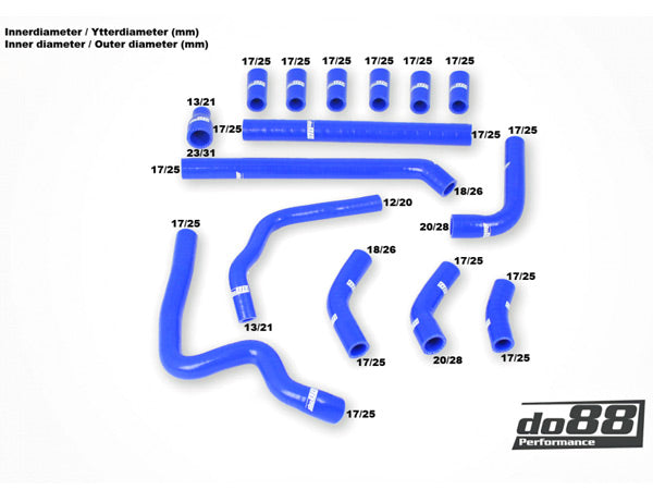 DO88 KIT192 Audi RS6 C5 2002-2004 Crankcase Vent Hoses