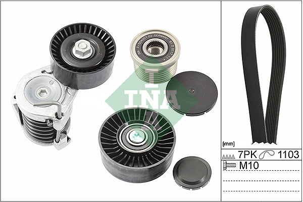 INA 529004920 V-Ribbed Belt Set