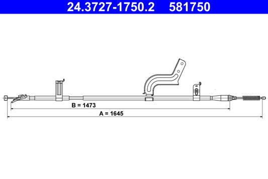 BOSCH 1987477665 Parking Brake Cable Pull