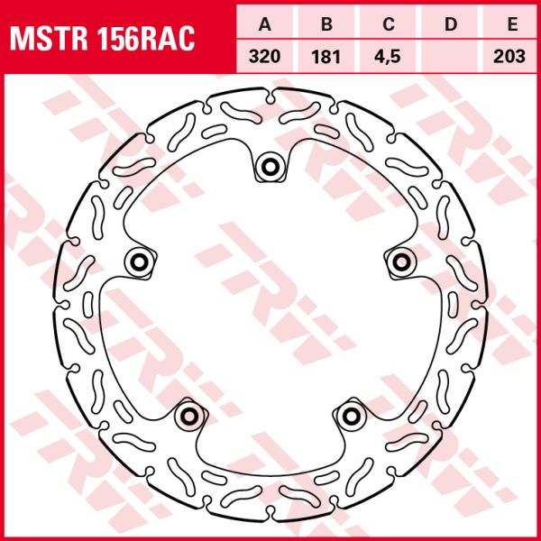 TRW MOTO MSTR156RAC Brake Disc