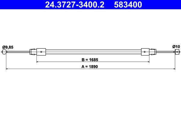 BOSCH 1987477880 Parking Brake Cable Pull