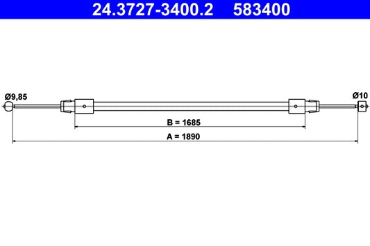 BOSCH 1987477880 Parking Brake Cable Pull
