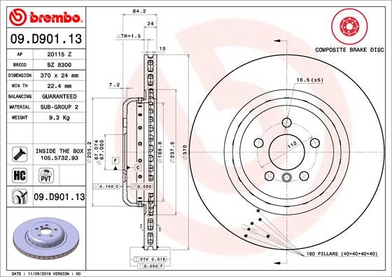 HERTH+BUSS JAKOPARTS J3280505 Disc Brake Caliper Repair Kit