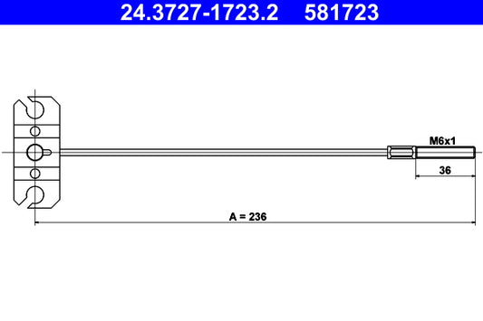 BOSCH 1987477812 Parking Brake Cable Pull