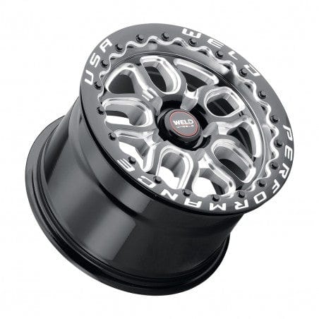 Weld S907B0067P51 Laguna Beadlock S907 Wheel 15x10 5x114.3 ET50 BS7.5 Gloss Black MIL - DIA