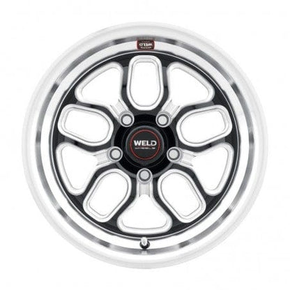 Weld S1528C022N08 Laguna Drag S152 Wheel 18x5 5x120 ET-8 BS2.7 Gloss Black MIL - DIA