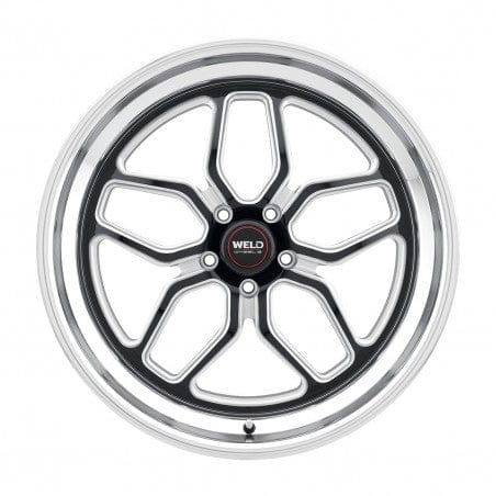Weld S10777067400 Laguna S107 Wheel 17x7 5x114.3 ET0 BS4 Gloss Black MIL - DIA