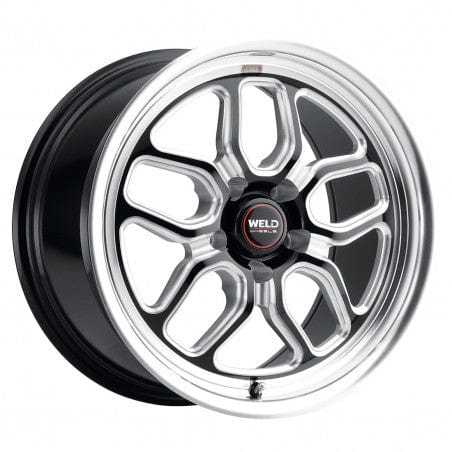 Weld S10778063450 Laguna S107 Wheel 17x8 5x120.65 ET0 BS4.5 Gloss Black MIL - DIA