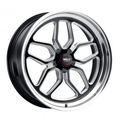 Weld S10776063400 Laguna S107 Wheel 17x6 5x120.65 ET13 BS4 Gloss Black MIL - DIA