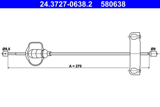 BOSCH 1987477855 Parking Brake Cable Pull