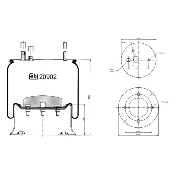 FEBI FE20902 Air Suspension Bellow