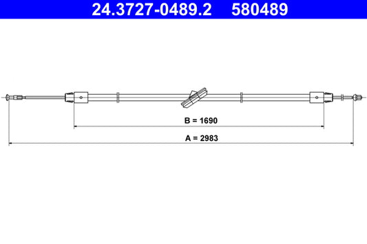 BOSCH 1987477947 Parking Brake Cable Pull