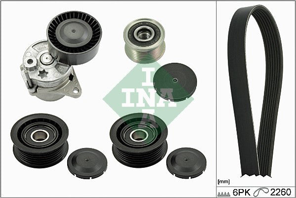 INA 529011520 V-Ribbed Belt Set