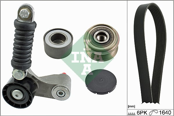 INA 529012710 V-Ribbed Belt Set