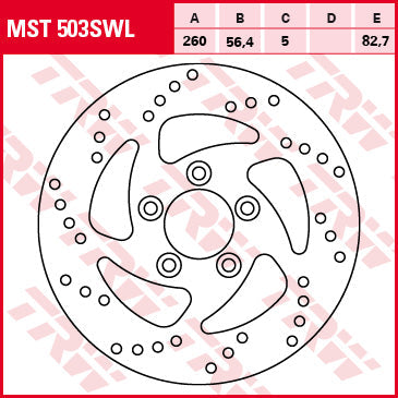 TRW MOTO MST503SWL Brake Disc