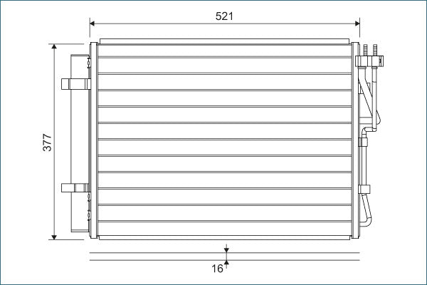 VALEO VAL822624 Air Conditioning Condenser