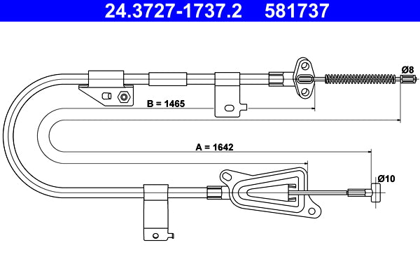 BOSCH 1987477862 Parking Brake Cable Pull