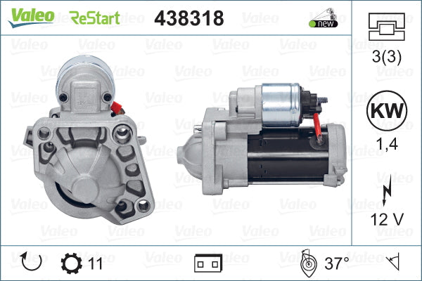 VALEO VAL438318 Starter