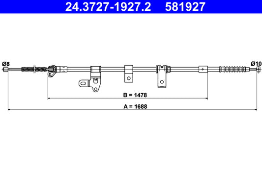 BOSCH 1987482658 Parking Brake Cable Pull