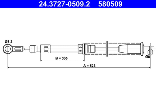 BOSCH 1987477617 Parking Brake Cable Pull