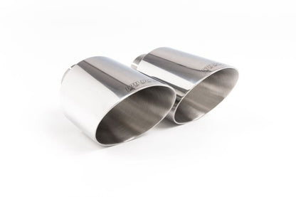 MillTek SSXVW617 VW Golf 80mm OPF/GPF Back System with Polished GT-115 Trims - EC Approved