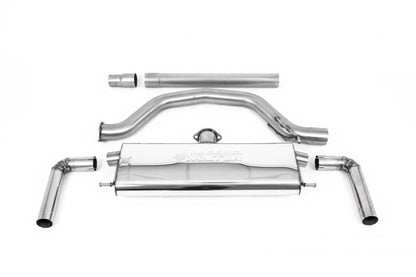MillTek SSXVW620 VW Golf 80mm OPF/GPF Back System with Burnt Titanium GT-115 Trims - EC Approved