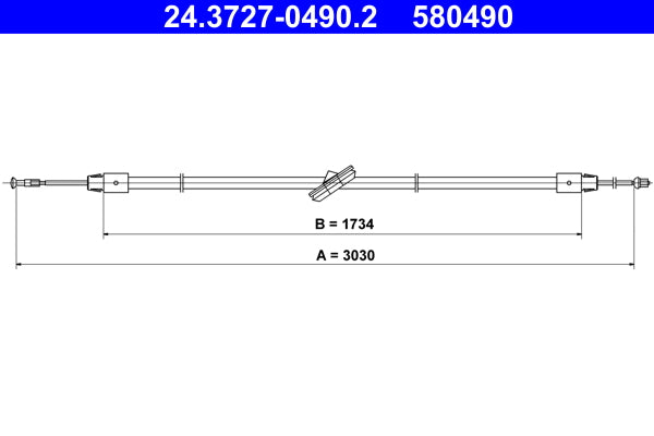 BOSCH 1987477660 Parking Brake Cable Pull