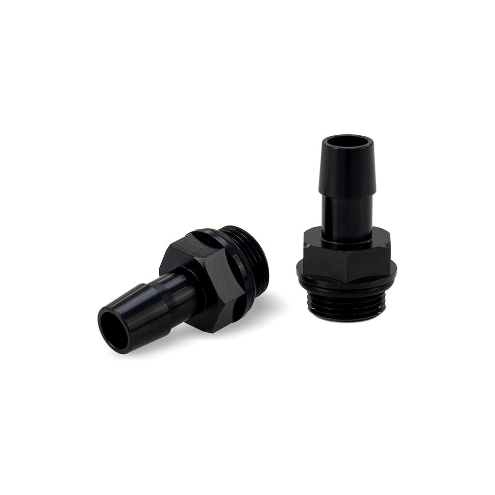 Mishimoto MMFT-M20-12BK M20x1.5 1/2", Hose Barb Aluminum Fittings, Pack of 2
