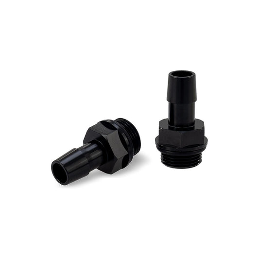 Mishimoto MMFT-M20-12BK M20x1.5 1/2", Hose Barb Aluminum Fittings, Pack of 2