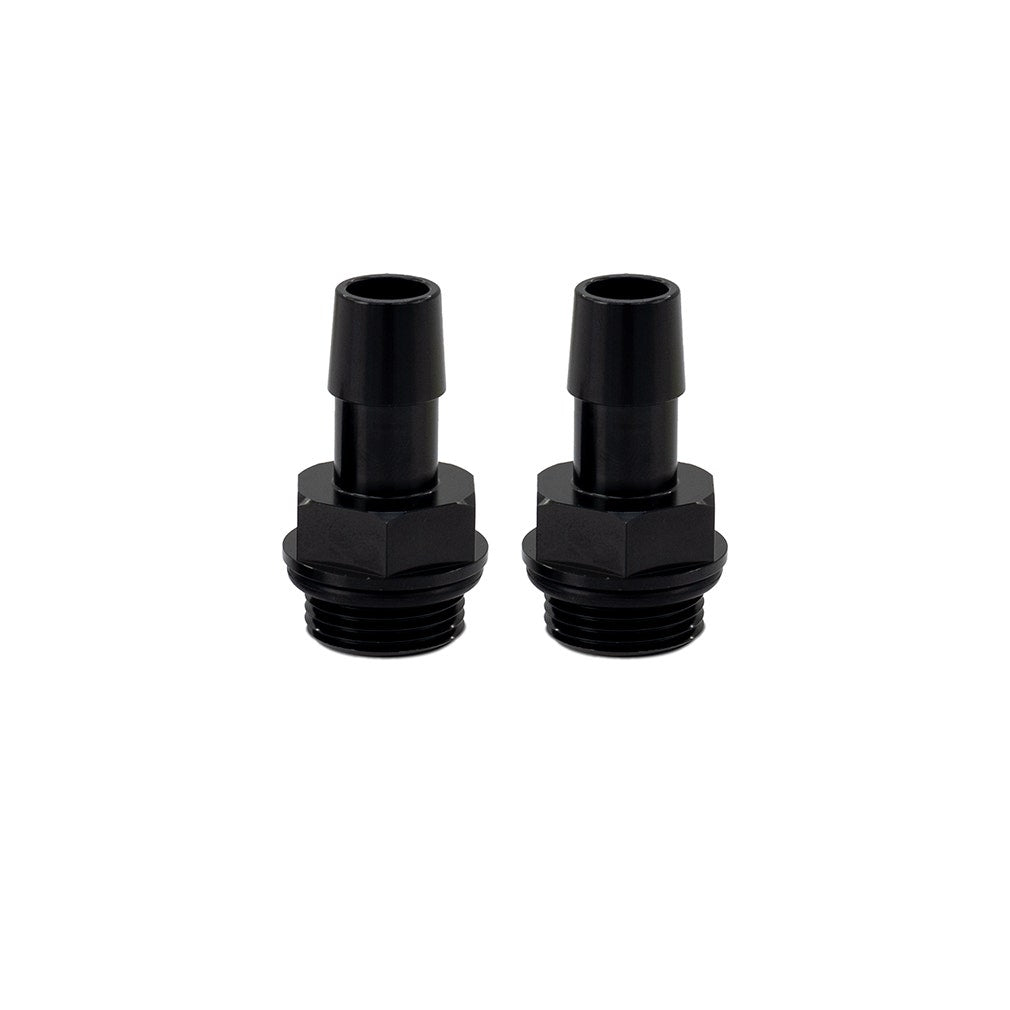 Mishimoto MMFT-M20-12BK M20x1.5 1/2", Hose Barb Aluminum Fittings, Pack of 2
